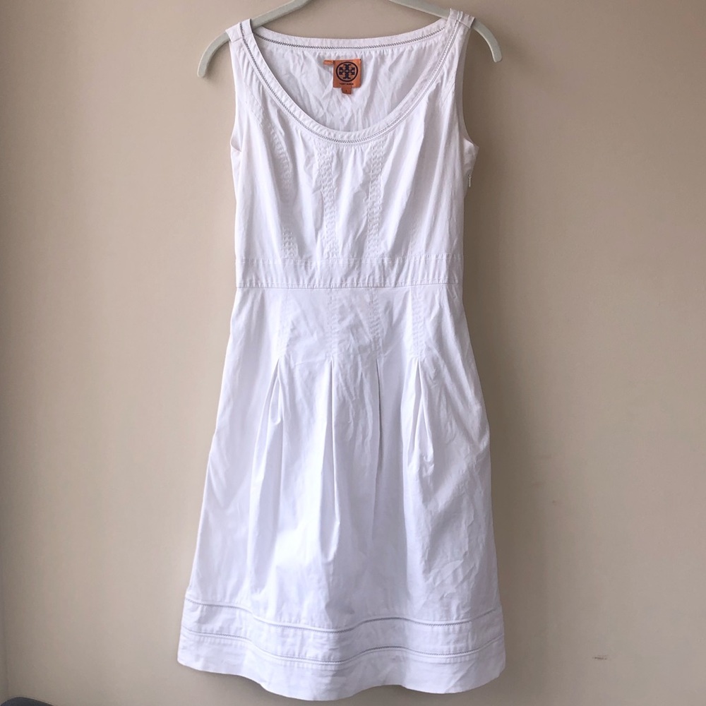 Tory Burch White Dress Size 2 EUC